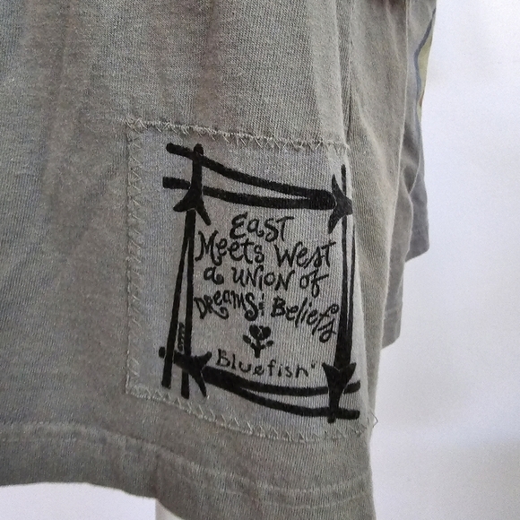 Blue Fish Vintage Sage Hand Printed Skirt Set - Picture 7 of 16